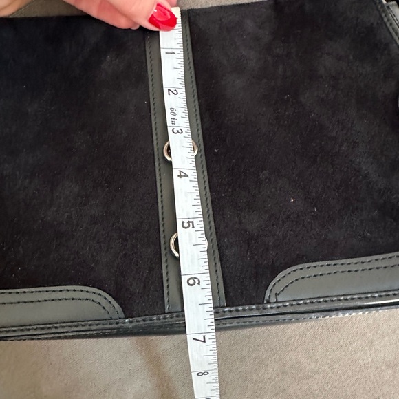 Ann Taylor Loft Black Faux Suede Bag - Picture 10 of 10